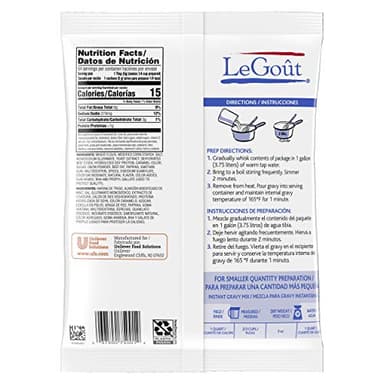 LeGout Beef Instant Gravy Mix No Artificial Flavors, 0g Trans Fat, 12 Ounce (Pack of 8) - Image 2