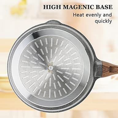 SENSARTE Nonstick Skillet, Deep Frying Pan 10/11/12-inch, Saute Pan with Lid, Stay-cool Handle, Healthy Stone Cookware Cooking Pan, Induction Compatible (10-Inch/3.5QT) - Image 9