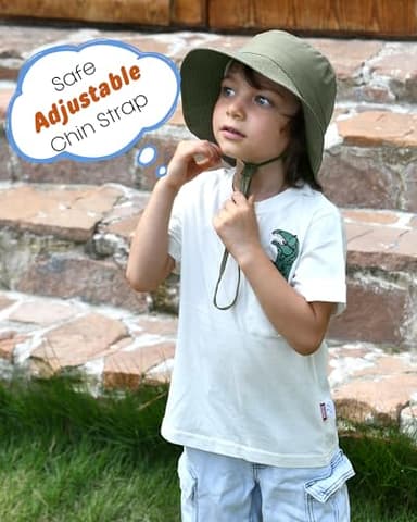 FURTALK Baby Sun Hat Toddler Boys Girls Bucket Hat for Kids 0-5 Years UPF 50+ Sun Protective Child Summer Beach Hats - Image 5