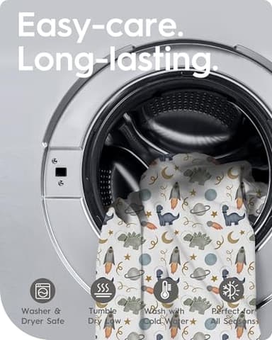 Premium Fitted Baby Boy Crib Sheets for Standard Crib Mattress - Ultra-Soft Jersey Knit Crib Mattress Sheet, Safe and Snug, Durable, Stylish Crib Sheet, 28''x52''x9'' Extra Deep Pocket - Image 8