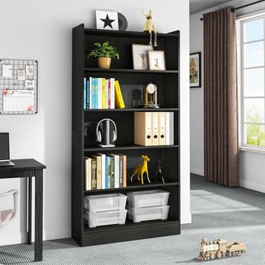 Tribesigns 72-inch Tall Bookcase, Modern 6-Tier White Library Bookshelf with Storage Shelves, Large Open Bookcases Wood Display Shelving Unit for Bedroom Living Room Office - Image 3
