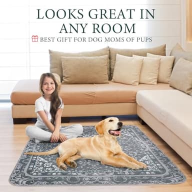 Homimp Washable Pee Pads for Dogs, 2 Pack Reusable Puppy Pads Waterproof, Absorbent and Leakproof Dog Pee Pads, Non Slip Puppy Training Pads, Pet Mat for Floor, Crate, Couch, Whelping,Grey, 36"x41" - Image 4