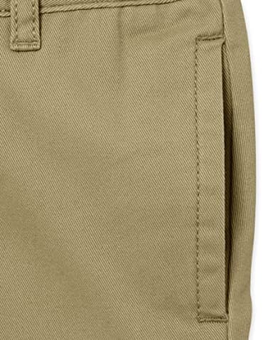 The Children's Place Baby Boys and Toddler Stretch Chino Pants, Flax 2 Pack, 18-24 Months US - Image 2