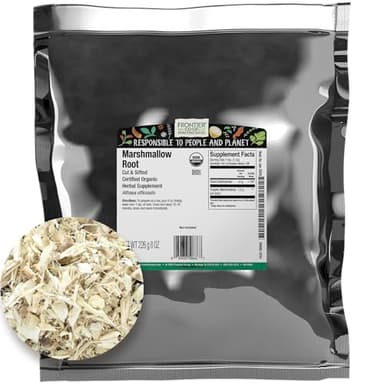 Frontier Co-op Organic Marshmallow Root, 8-Ounce Bulk, Wellness Recipes, Beverages, Skin Care, Gluten Free, Kosher - Image 1