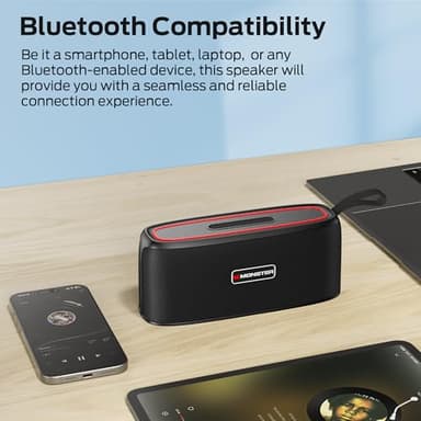 Monster Shock Portable Bluetooth Speaker,30W Loud Sound, IPX6 Waterproof Speaker,17 Hours Playback, Bluetooth 5.4 TWS Pairing Portable Wireless Speaker for Home, Outdoors - Image 6