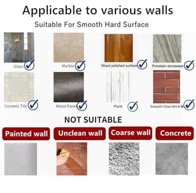 nabreeli Heavy Duty Adhesive Hooks 12 Pack - Holds 15 lbs, No Residue Wall Hooks for Bathroom, Kitchen, Dorm - Strong Sticky Hooks for Tile, Glass, Wood - Image 4