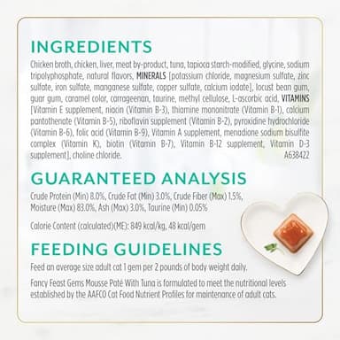 Fancy Feast Gems Pate Cat Food Mousse With Tuna and a Halo of Savory Gravy Cat Food - (Pack of 8) 4 oz. Boxes - Image 6