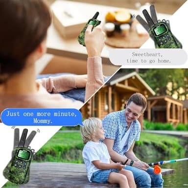 Toys for Boys Walkie Talkies for Kids 6 7 8 Year Old Boy Pretend Play Police Military Spy Hunt Camp Outdoor Toys for Kids Birthday Present Boys Gifts (Green Green) - Image 3
