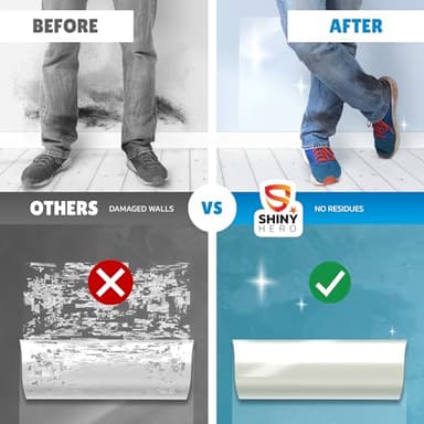 Clear Contact Paper Wall Protector - Self Adhesive Removable Film Transparent Plastic Backsplash Sheet Kitchen Oil Proof Waterproof Sticker Foil Heat Resistant Furniture Door Scratch Wallpaper Dog Cat - Image 6