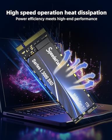 Speederlash 1TB NVMe M.2 PCIe3.0 SSD, Gen3x4 M.2 2280 Internal Solid State Drive, up to 3100MB/s, SLC Cache 3D NAND, for Laptop, PC Desktops - Image 5