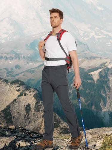 MAGCOMSEN Men's Hiking Pants 6 Pockets,Water Resistant Ripstop Outdoor Pants,Lightweight Quick Dry Fishing Work Pants - Image 7