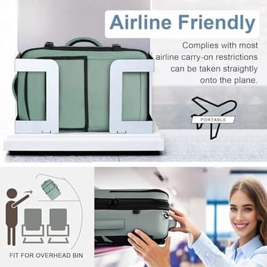 Vancropak Travel Bag, Large 40L Carry on Backpack Airline Approved Expandable Suitcase Daypack, Water Resistant Travel Backpack Overnight Lightweight Luggage Weekender Bag for Flight Men Women, Cyan - Image 7