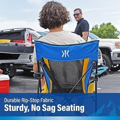 Kijaro Sports Fan Folding Chair, 26" L x 35.5" W x 37" H, Los Angeles Chargers - Image 5