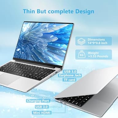 15.6 inch gaming laptop,N4000 Processor,12GB RAM 256GB SSD,Notebook Computers Laptops 1920x1080 Display,WiF5,Mini HDMI, win 11 pro,Laptops for Students,Business Work,gaming laptop cheap,lap top - Image 5