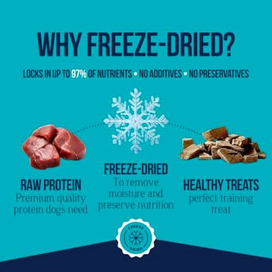 Stewart Single Ingredient Freeze Dried Raw Dog Treats, Beef Liver, 4 Ounce, Approx. 90 Pieces per Resealable Pouch, Training Treats or Meal Topper, High Protein, Grain Free, Gluten Free - Image 5