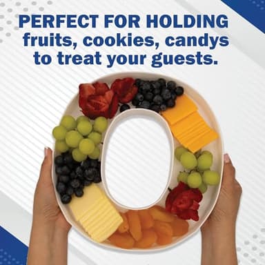 10" Reusable Plastic Box Form Tray Display for Treats, Charcuterie, Cake Pop, Candy, Charcuterie Box, Custom Charcuterie Letters Fillable - Reusable Letter Box - (White Plastic, S) - Image 6