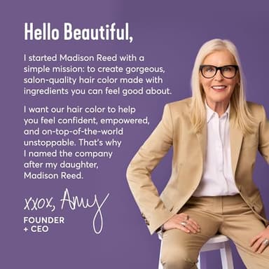 Madison Reed Radiant Hair Color Kit | 6.5NNA Medium Neutral Brown (Sondrio) 100% Maximum Gray Hair Coverage | Salon-Quality Permanent Hair Dye for Resistant Grays | PPD-Free & Ammonia-Free |1 Pack - Image 7