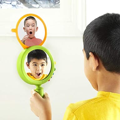 hand2mind See My Feelings Mirror, Play Therapy Toys, Mindfulness for Kids, Emotional Regulation for Kids, Social Emotional Learning Activities, Calm Down Corner Supplies, Calming Corner (Set of 1) - Image 8