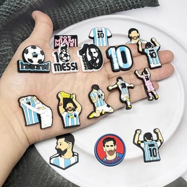 16 Pcs Sports Shoe Charms Soccer Pins Charms Football Charm Decoration for Clog - Image 4