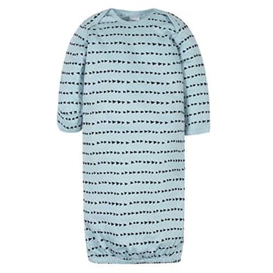 Gerber Unisex Baby Boy and Girls 4-Pack Sleeper Gown Dinosaur Blue 0-6 Months - Image 3