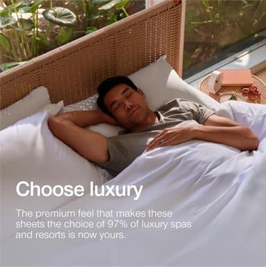 Coop Home Goods Comphy SoftSpa Bed Sheet Set of 4 Pieces, White Cal King, Super Soft California King Sheets, Flat and Fitted, Luxury Spa and Hotel Quality Bed Sheets and Pillowcase Set - Image 5