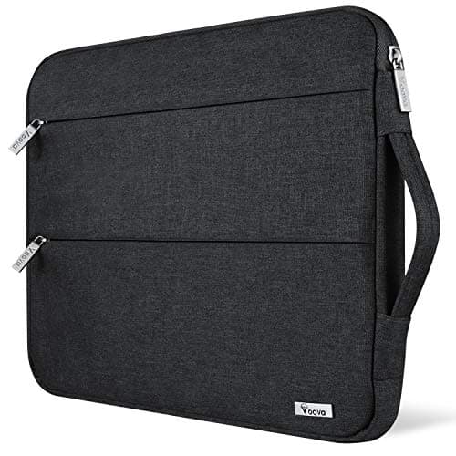 Voova 15.6 16 Inch Laptop Sleeve Case Compatible with MacBook Pro 16 M1/M2/M3/M4 Max 2019-2025, 15.6-16” Hp Lenovo Acer Asus, Waterproof Slim Computer Bag Cover with Handle, Black - Image 1