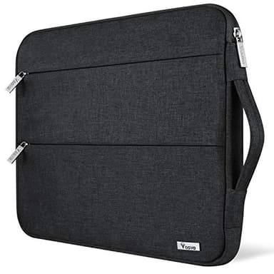 Voova 15.6 16 Inch Laptop Sleeve Case Compatible with MacBook Pro 16 M1/M2/M3/M4 Max 2019-2025, 15.6-16” Hp Lenovo Acer Asus, Waterproof Slim Computer Bag Cover with Handle, Black - Image 1
