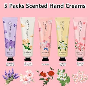RMancipate Hand Cream Vegan Friendly,5 x 30ml, Pack of 5,for Dry Cracked Hands,Daily Moisturising hand Lotion gift set,Mothers Day gifts for women - Image 2