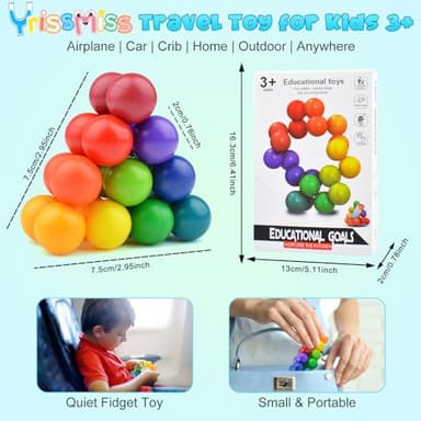 Yrissmiss Autism Sensory Toys for Autistic Children, Fidget Toys for Adults Kids , Autism Toy for Toddlers 3-4,Christmas Stocking Stuffers Present,Airplane Car Travel for Kids Ages 3-5 - Image 2