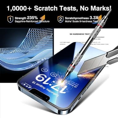 EZ-GLAZ-4+2 Pack for iPhone 13 Pro Max Privacy Screen Protector[6.7 inches] With Camera Lens Protector, [Drop Protection] 9H Hardness Full Coverage Anti-Spy Tempered Glass Film, Easy to install - Image 5