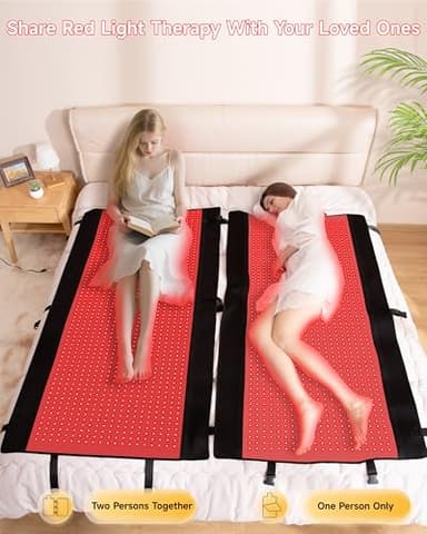 Adracy 2025 Medical-Grade TPU Red Light Therapy Mat, FSA&HSA Eligible 2570 LEDs Full Body Infrared Light Blanket for Pain Relief, 10-90 Min Timer, Includes Goggles & Storage Bag - Image 7