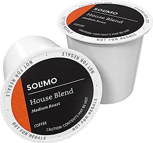 Amazon Brand - Solimo Medium Dark Roast Coffee Pods, House Blend, Compatible with Keurig 2.0 K-Cup Brewers, 100 Count - Image 1