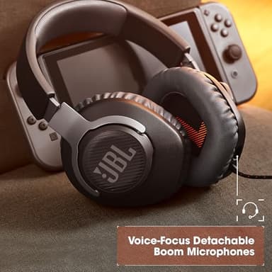 JBL Quantum 100 - Wired Over-Ear Gaming Headphones - Black, Large - Image 4