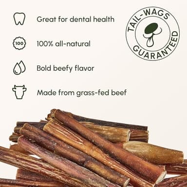 Downtown Pet Supply Bully Sticks for Dogs - Natural 6 Inch Beef Chews, Odor-Free & Rawhide-Free, Long Lasting Dog Treats for Aggressive Chewers - Healthy, Safe & Delicious Chews Dogs Love (18 Pack) - Image 2
