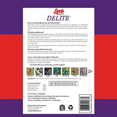 LEBANON SEABOARD SEED 26-47407 Delite Bird Food, 20 lb - Image 2