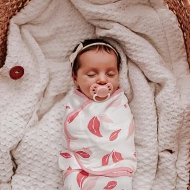 GLLQUEN BABY Girl Swaddles 0-3 Months - 3 Pack Baby Swaddles Sack for Newborn, Infant Sleep Sack, Easy Swaddling Wrap, A Pink Floral, Nursery Swaddle Blankets Essentials - Image 3