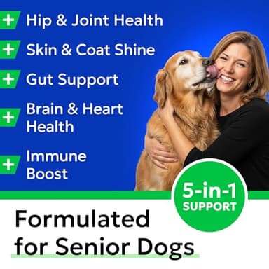 BARK&SPARK Dog Vitamins & Supplements - Multivitamin Chewable Treats for Dogs - Glucosamine Chondroitin for Joint Support + Omega for Skin & Coat + Probiotics - Multi Vitamin for Pets Health - 120Ct - Image 2
