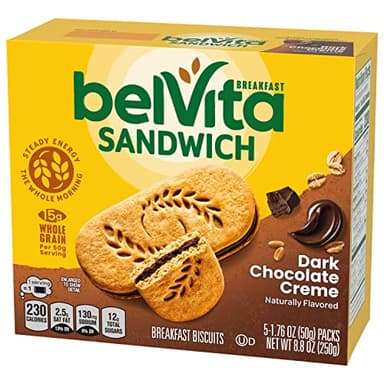 belVita Breakfast Bar Biscuit Sandwiches, Dark Chocolate Creme, 30 Total Packs, 6 Boxes (2 Biscuits Per Pack) - Image 15