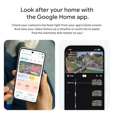 Google Nest Cam Outdoor (Wired, 2nd Gen) - Security Camera with 2K Video and Gemini, Night Vision, 2-Way Audio - Works with Google Home - 2025 Model - Snow - Image 4