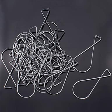 CDBOVID SS304 Ceiling Hooks 50 Pack - Rustproof Drop Ceiling Clips for Hanging Decor/Lights/Plants - Easy Install Grid Hooks for Home/Office/Wedding/Classroom - 10lb Capacity No Damage Hangers - Image 5