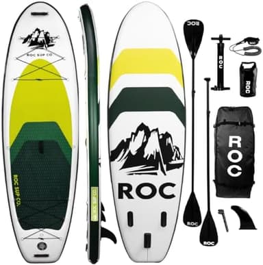 Roc Inflatable Stand Up Paddle Board 10' 6" with Premium SUP Paddle Board Accessories, Wide Stable Design, Non-Slip Comfort Deck for Youth & Adults - Image 2
