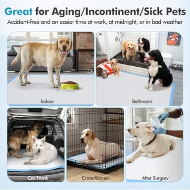 Gimars 4XL 36"x36" Thicken Heavy Absorbent Dog Pads 100 Pack - Jumbo Disposable Wee Wee Pads Quick Dry Leakproof Pee Pads for Dogs, Cats, Rabbits Pets - Image 6