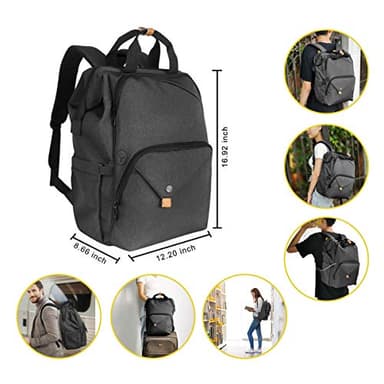 Hap Tim Laptop Backpack, Travel Backpack for Women,Work Backpack (7651-DG) - Image 2