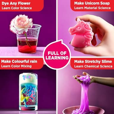 Doctor Jupiter Girls' Science Kit, Chemistry Set for Kids Ages 8-10-12-14 | Birthday Gift Ideas for 8,9,10+ Year Old Girls | STEM Toy Kit with 50+ Experiments | Learning & Educational Projects - Image 4