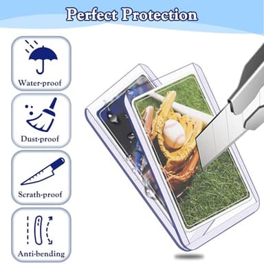 1000 PCS TopLoaders Card Sleeves for Trading Card, 3" x 4" Hard Plastic Baseball Card Protectors Card Holder Fit for MTG, TCG, Stardard Cards Sports Cards - Image 3