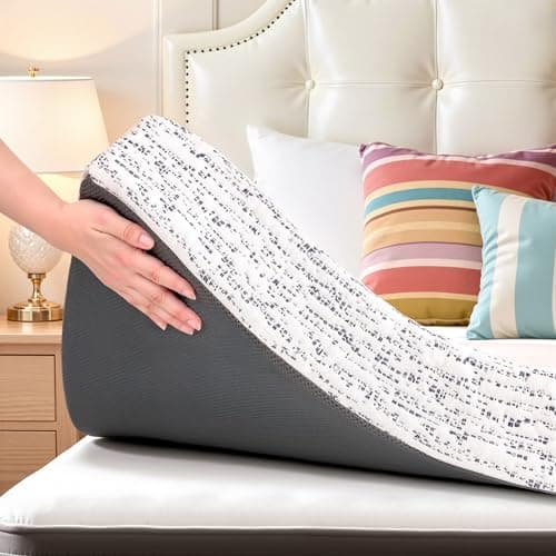 CHUN YI Mattress Topper Queen, 4 Inch Memory Foam Mattress Topper, Gel Infused Bed Topper with Removable Washable Cover, Soft Mattress Pad for Pressure Relief, CertiPUR-US Certified - Image 1