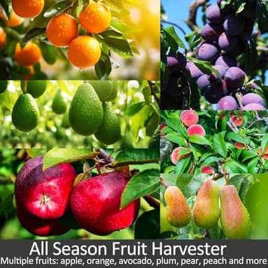 Extendable Fruit Picker with Basket - 5ft Telescopic Pole for Picking High Fruit Trees - Image 5