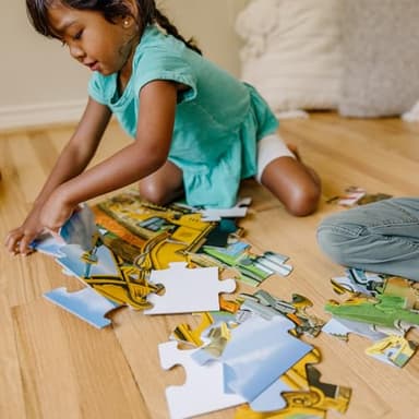 Melissa & Doug Building Site Floor Puzzle, 48 pc Jumbo Jigsaw Puzzle, Educational Screen Free Activity for Toddler, Preschoolers and Kids Ages 3+ (2 x 3 Feet) - FSC Certified - Image 5