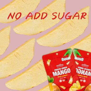 ONETANG Freeze-Dried Fruit Mango Chips, 10 Pack Single-Serve Pack, Non GMO, Kosher, No Add Sugar, Gluten free, Vegan, Holiday Gifts, Healthy Snack 0.35 Ounce - Image 5