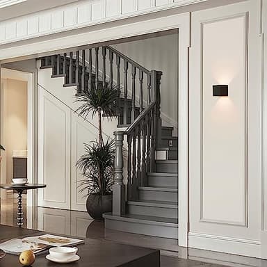 Quickway Imports Modern Wall Sconce LED Waterproof Wall Lamp Aluminum with Adjustable Beam 10-Watt 3000K Warm White Indoor Outdoor, Black - Energy Efficient, Long Lasting, Easy to Install - Set of 4 - Image 3